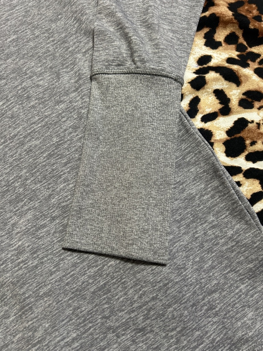Nike Heather Gray Quarter-Zip Pullover - Picture 3 of 5